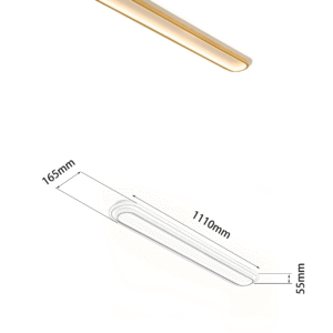 Creative wooden entryway Chinese-style balcony entrance long strip ceiling light - Image 3