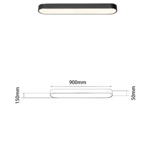 Ultra-thin, minimalist, seamless long corridor ceiling light - Image 3