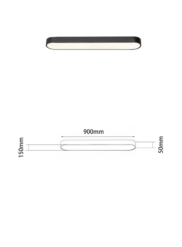 Ultra-thin, minimalist, seamless long corridor ceiling light - Image 3