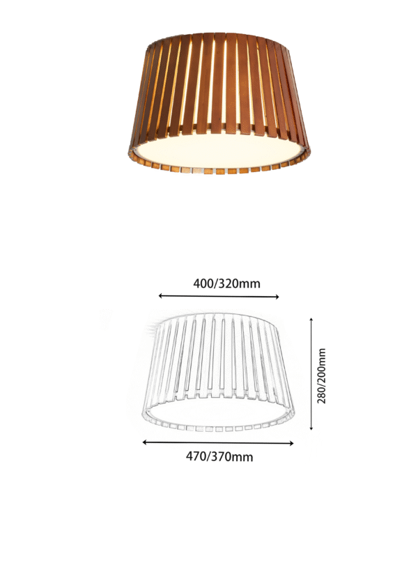 Japanese style pendant lamp, tatami lamp, bamboo lamp. - Image 3