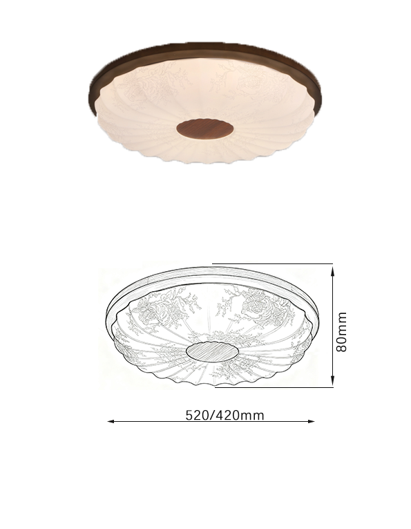 Retro-Style Chinese Pendant Lamp - Image 3