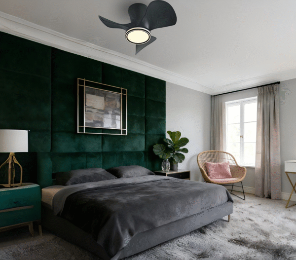 Modern 3-Blade Ceiling Fan Light (D56xH28cm) - Stylish Fan Lamp for Contemporary Interiors