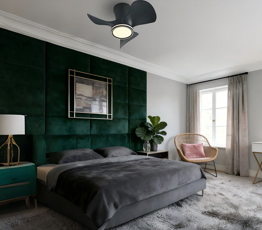 Modern 3-Blade Ceiling Fan Light (D56xH28cm) - Stylish Fan Lamp for Contemporary Interiors - Image 1