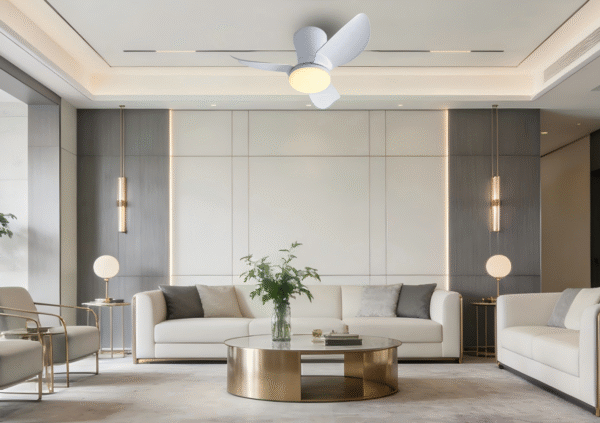 26-Inch 3-Blade Fan Light - 24W LED, 6-Speed Reversible with RGB & Night Mode