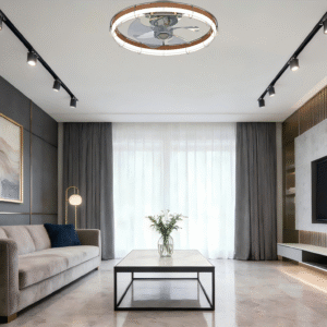 Dual-Size Luxury Ceiling Fan Light - Dimmable 3000K-6500K, 6-Speed with Night Mode