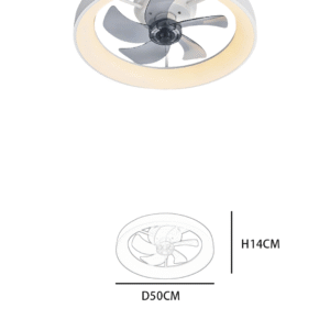 Modern Round Ceiling Fan Light - 5-Blade Design, Elegant Fan Lamp for Contemporary Home Interiors - Image 2