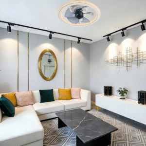 Luxury Round Ceiling Fan Light -  Modern Fan Lamp for Luxury Bedrooms