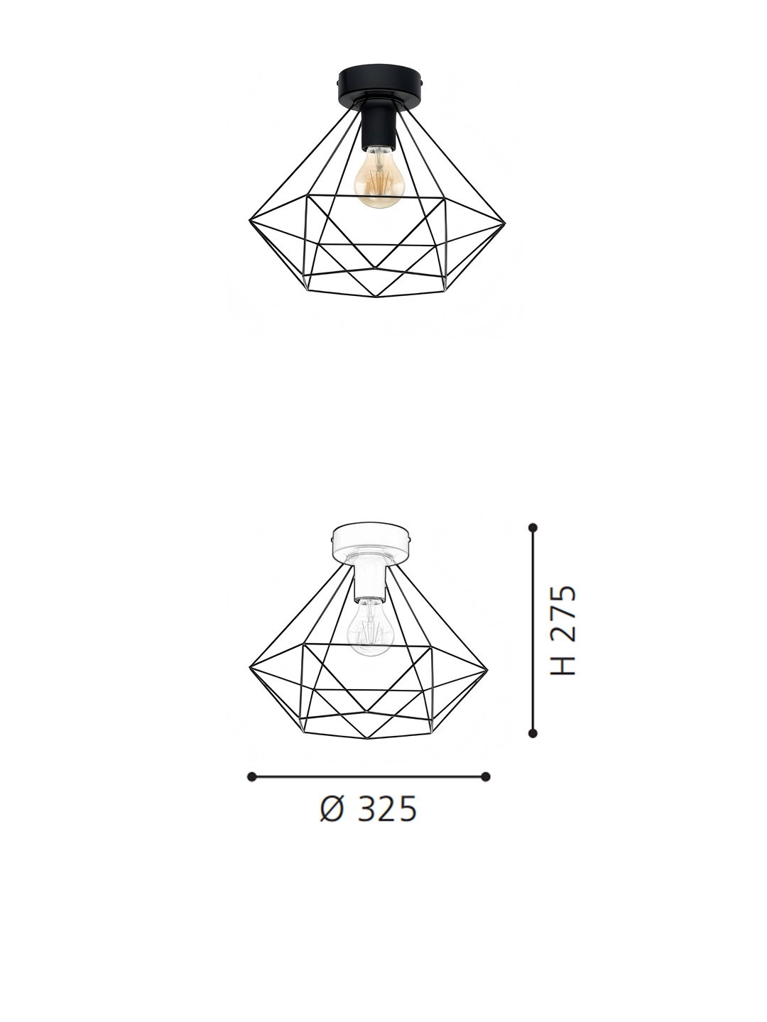 Vintage Pendant Light Industrial Black Chandelier Ceiling Lighting Fixture for Home - Image 2