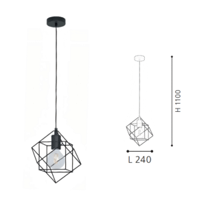 Custom Retro-style Ceiling Lamps Small Hexagonal Star Iron Cage Lighting Fixtures for Home Decor Chandeliers Pendant Lights - Image 2