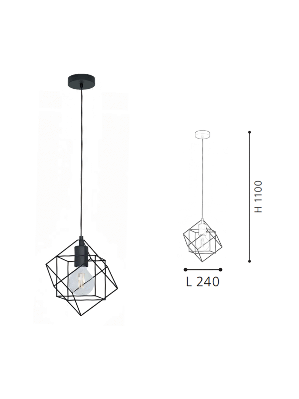 Custom Retro-style Ceiling Lamps Small Hexagonal Star Iron Cage Lighting Fixtures for Home Decor Chandeliers Pendant Lights