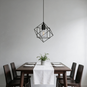 Custom Retro-style Ceiling Lamps Small Hexagonal Star Iron Cage Lighting Fixtures for Home Decor Chandeliers Pendant Lights