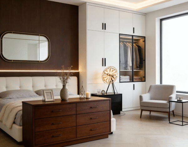 Black & Gold Starburst Table Lamp - Modern Luxury Geometric Desk Light for Bedroom/Living Room