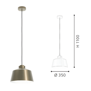 Pendant Light - Modern Industrial Hanging Lamp for Living Room/Workspace - Image 2