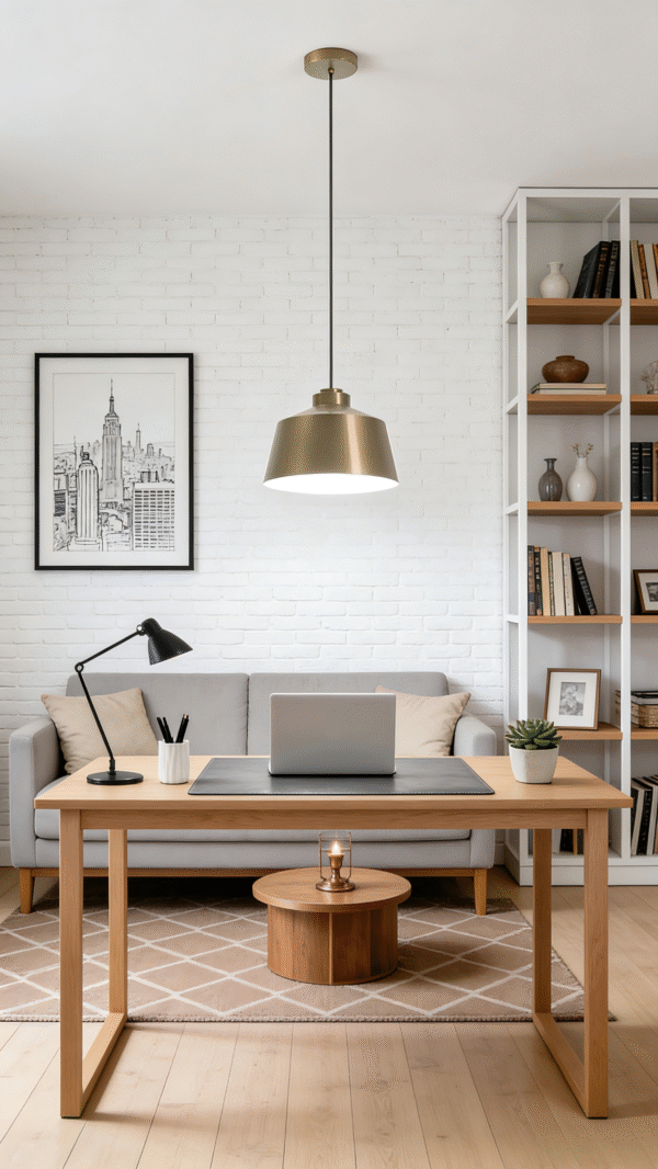 Pendant Light - Modern Industrial Hanging Lamp for Living Room/Workspace