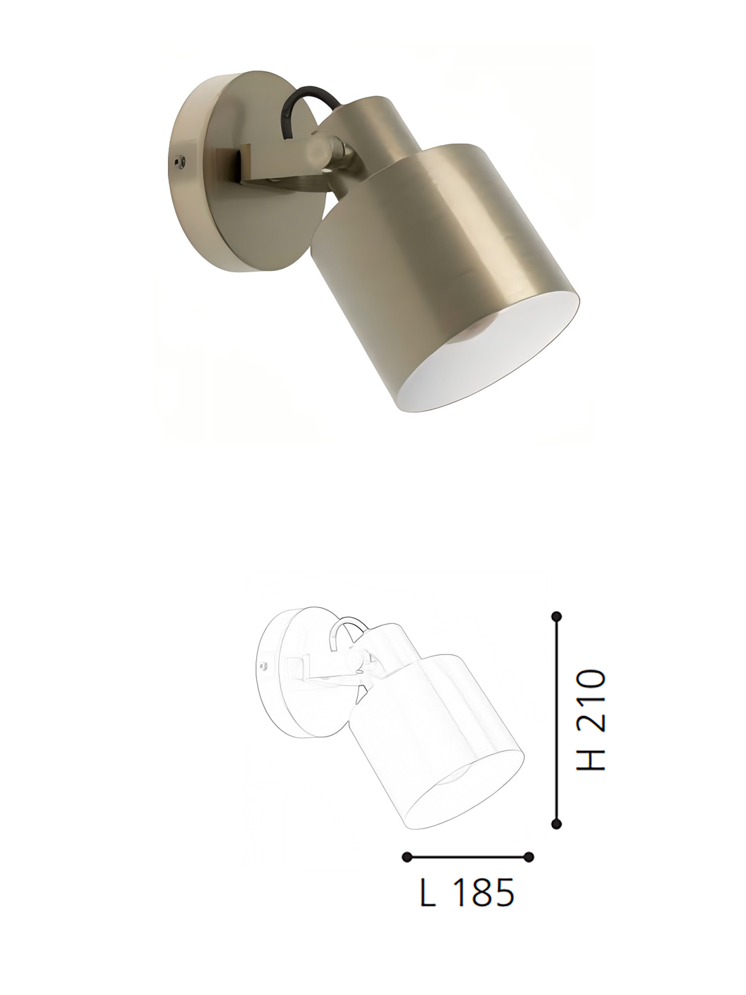 Wall Sconce - Modern Luxury Adjustable Wall Lamp for Home Office/Reading Nook - Image 2