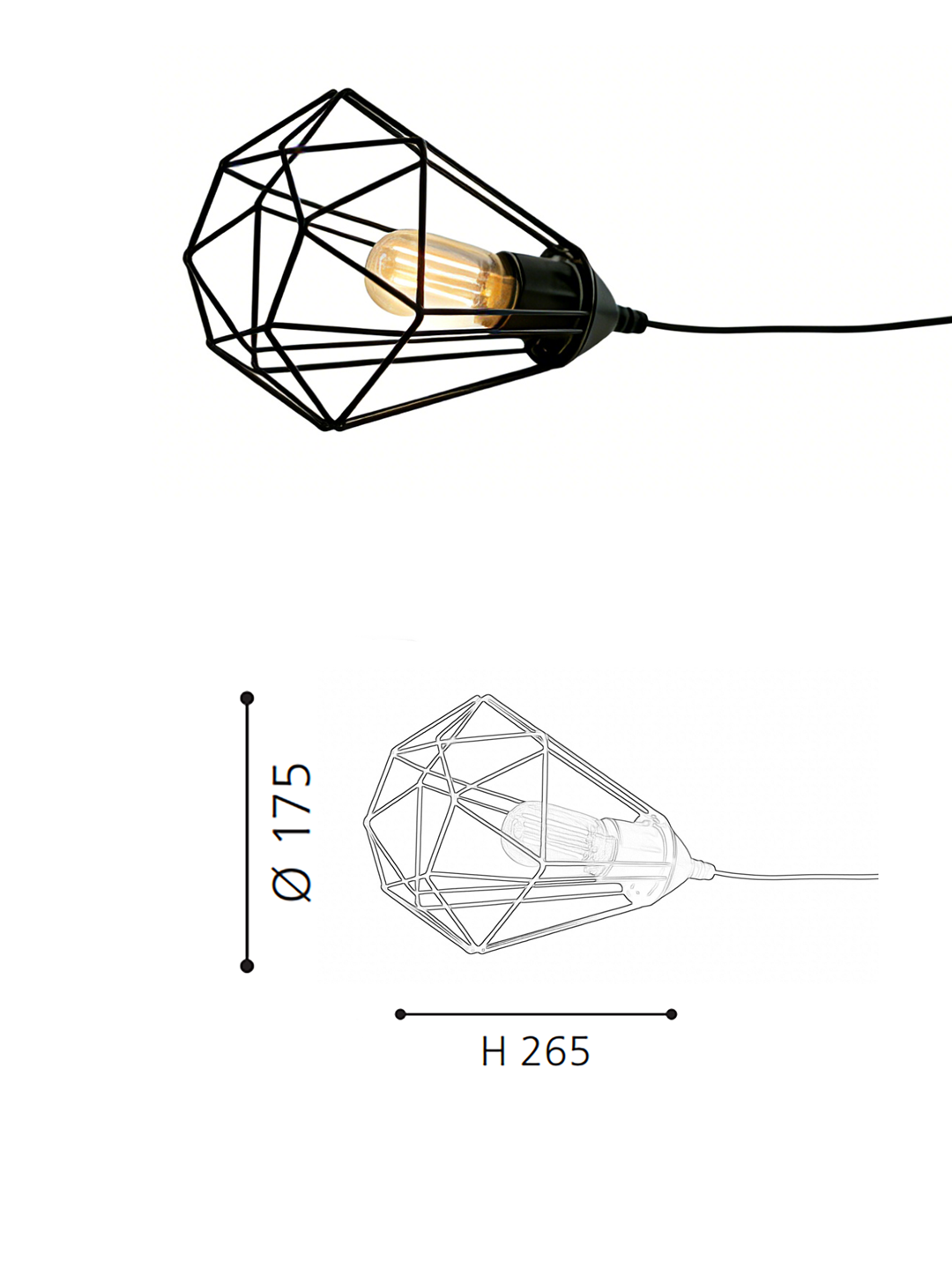 Geometric Steel Table Lamp - Industrial Desk Lighting for Contemporary Home Interiors - Image 2