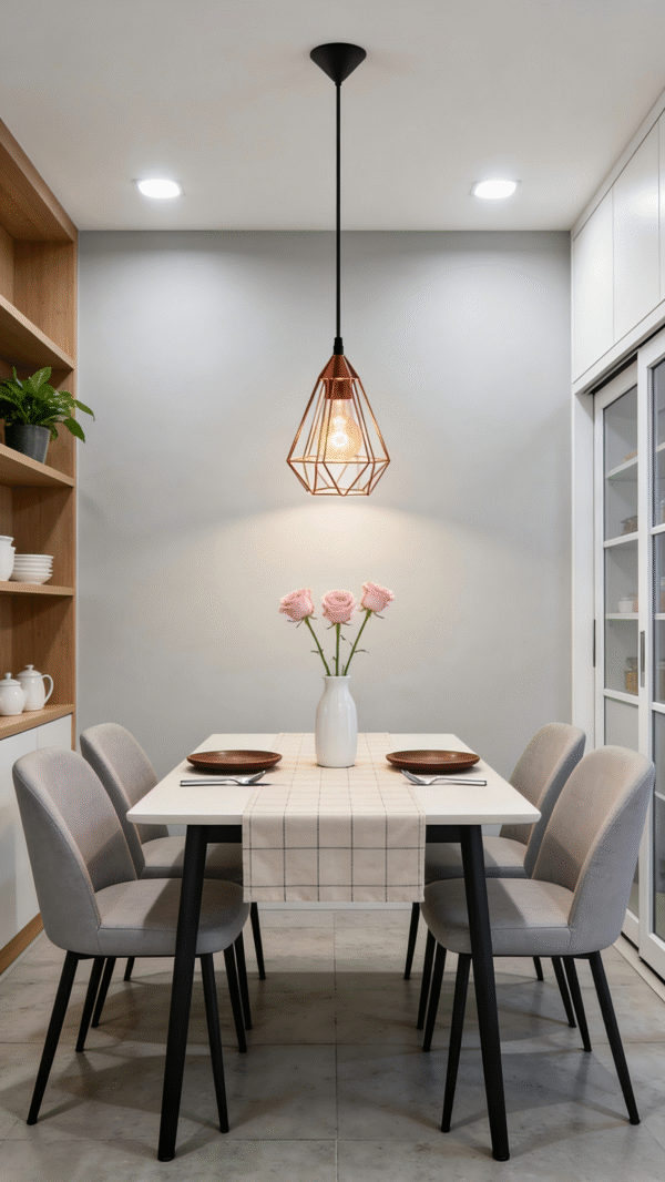 175mm Diameter Wireframe Pendant - 1100mm Height Ceiling Lighting for Modern Home Decor