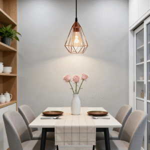 175mm Diameter Wireframe Pendant - 1100mm Height Ceiling Lighting for Modern Home Decor