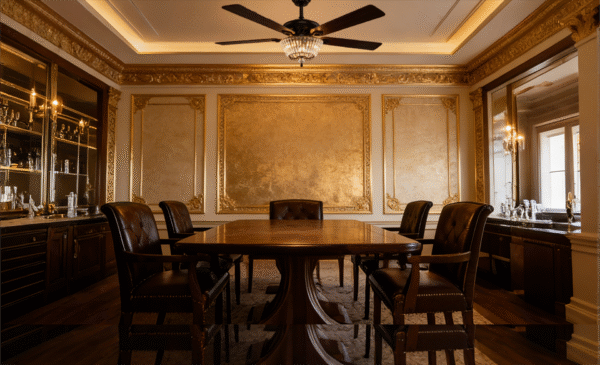 Crystal Decor 52-inch AC Motor Fan Light