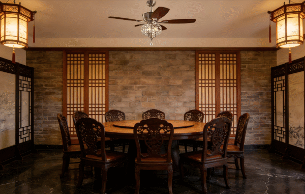 Brushed Nickel Crystal 52-inch AC Motor Fan Light