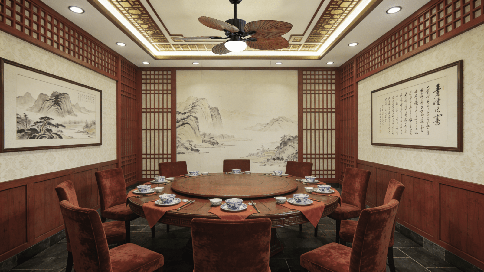 2-in-1 Removable Light 52-inch DC Motor Wood Grain Fan Light - Image 1