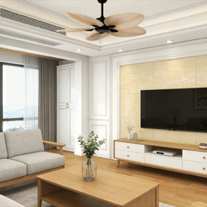 Palm Leaf Pattern 52-inch DC Motor Fan Light