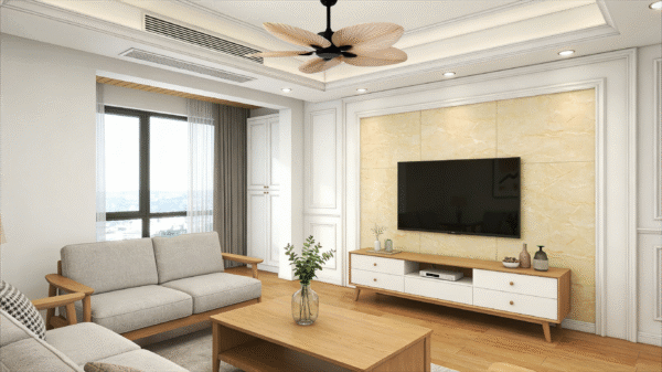 Palm Leaf Pattern 52-inch DC Motor Fan Light