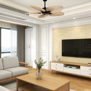 Palm Leaf Pattern 52-inch DC Motor Fan Light