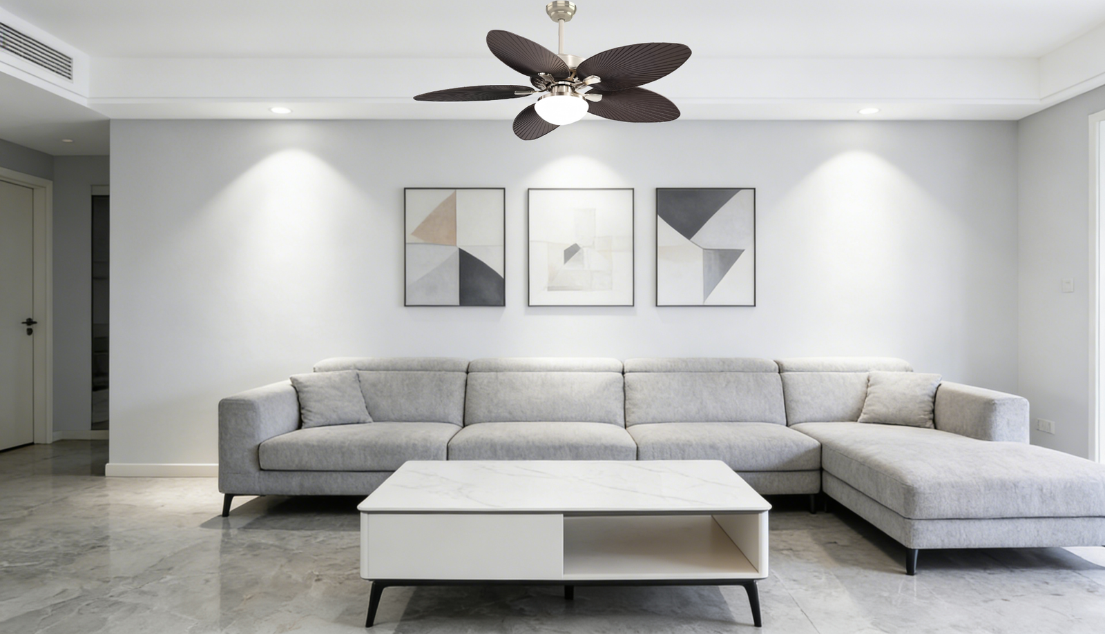 2-in-1 Removable Light 52-inch DC Motor Fan Light - Image 1