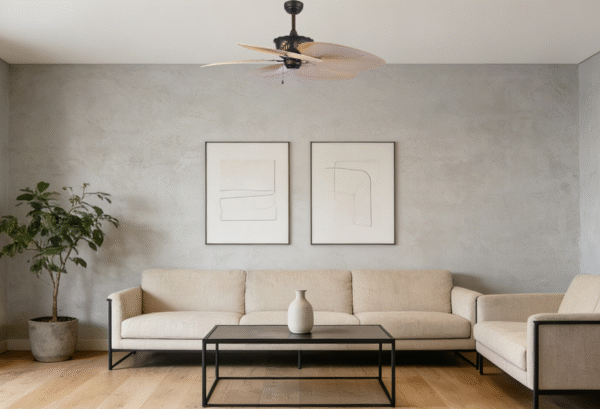 Oil Bronze Brown Leaf 52-inch DC Motor Fan Light