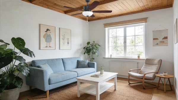 Matte Black Rosewood Leaf 52-inch AC Motor Fan Light