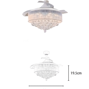 Crystal Invisible Fan Light - Image 2
