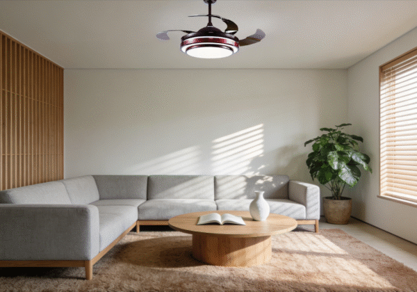 Silver Invisible Fan Light