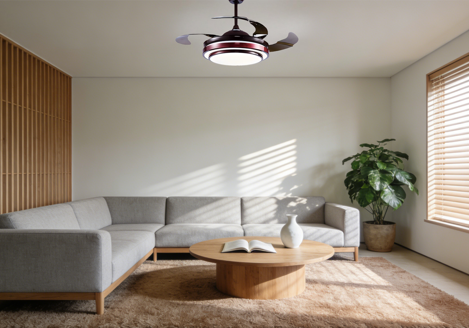 Silver Invisible Fan Light - Image 1