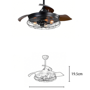 Industrial Mesh Fan Light - Image 2