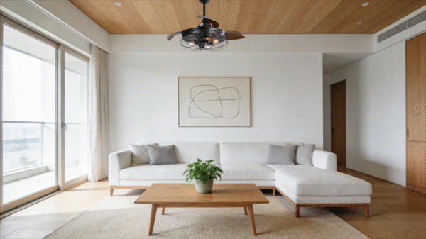 Industrial Mesh Fan Light