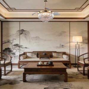 Crystal Luxury Fan Light