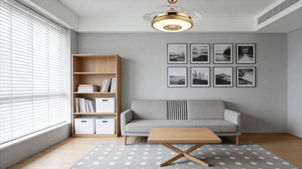 Gold Luxury Invisible Fan Light