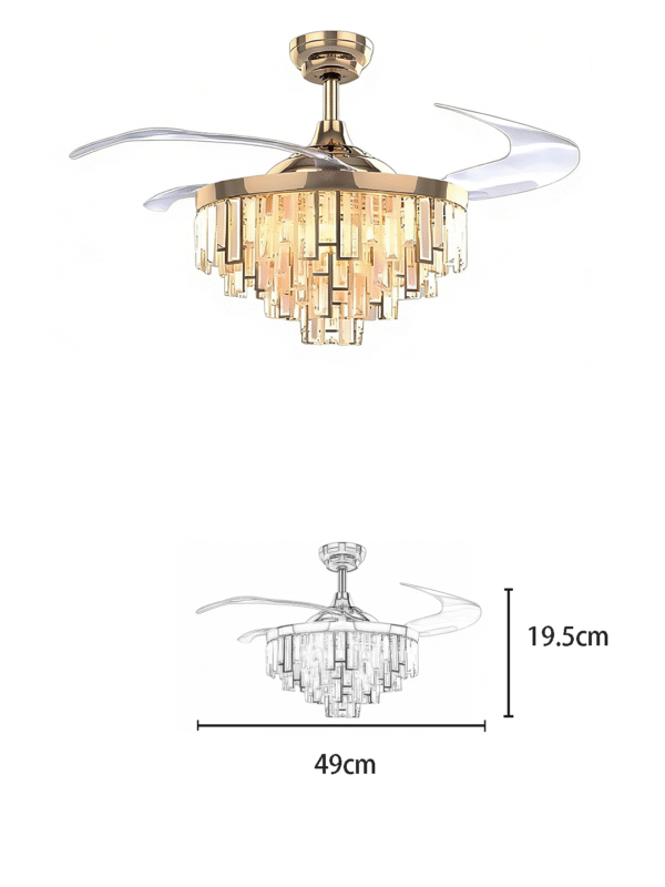 Crystal European Fan Light