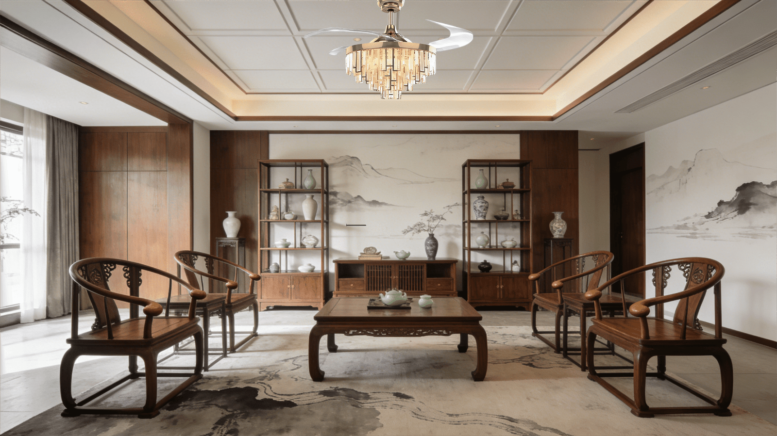 Crystal European Fan Light - Image 1