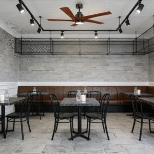 Minimalist Light Luxury 52-inch 5-Blade DC Motor Wooden Fan Light