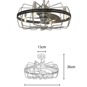 Vintage Iron 23-inch DC Motor Fan Light - Image 2