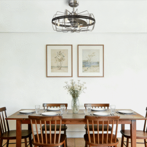 Vintage Iron 23-inch DC Motor Fan Light