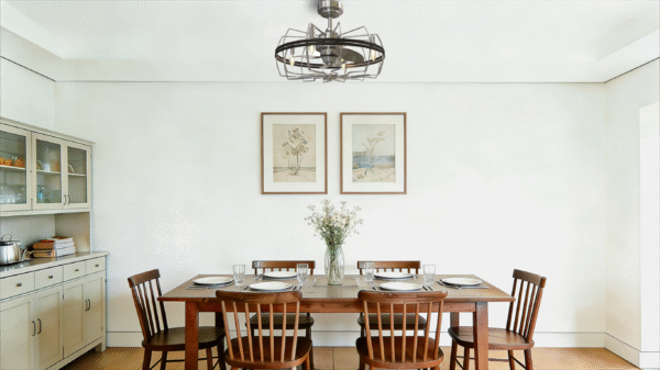 Vintage Iron 23-inch DC Motor Fan Light