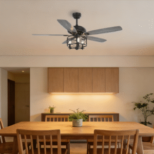 Vintage Metal Frame 52-inch AC Motor Fan Light