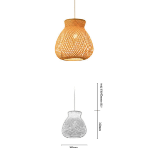 Bamboo Rounded-Belly Pendant Light - Image 2