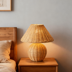 Natural Rattan Table Lamp