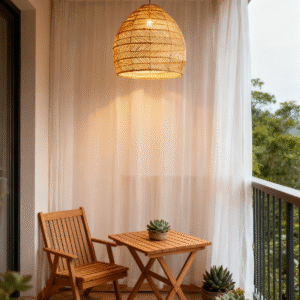 Rattan Honeycomb E27 Pendant Light
