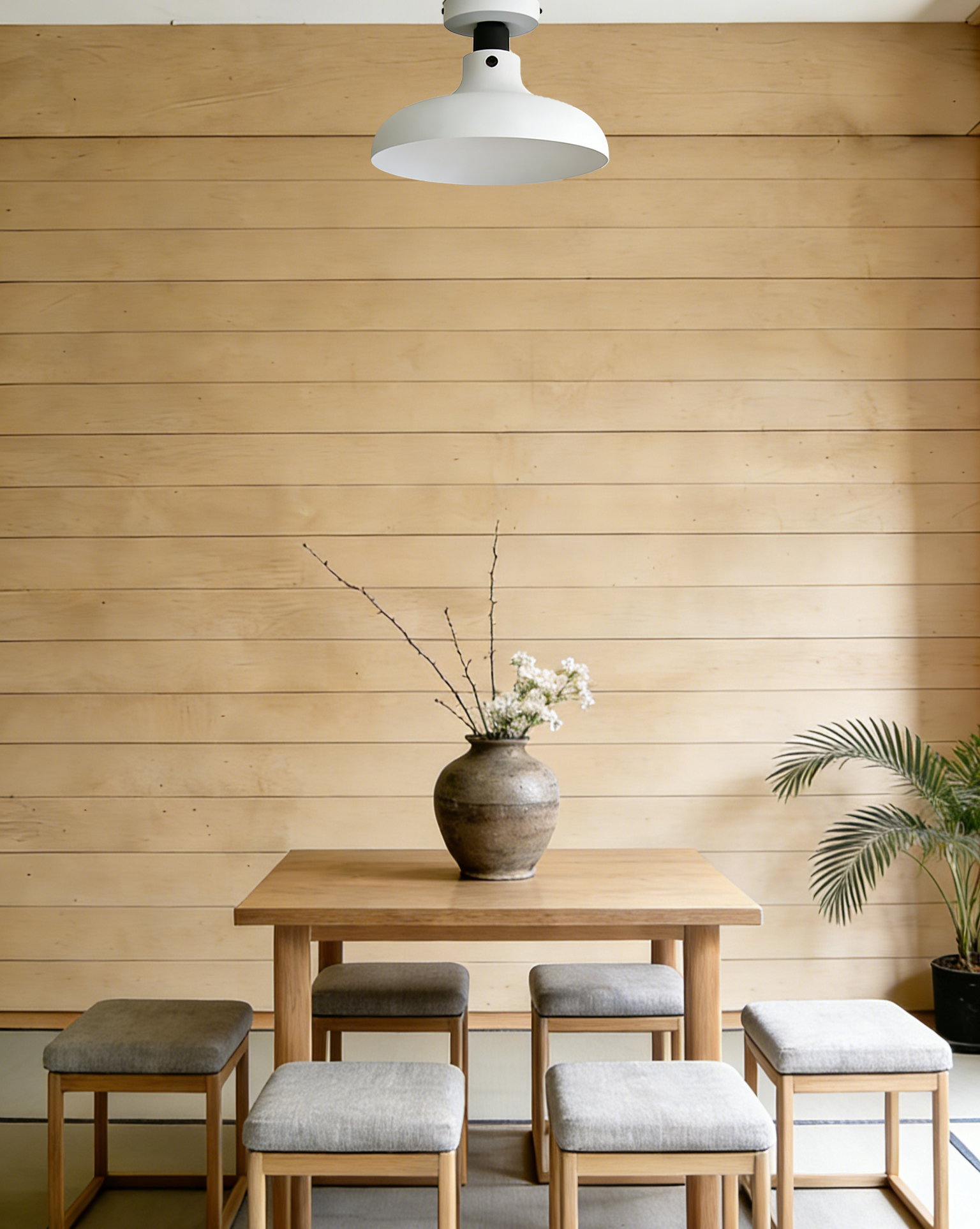 Minimalist Gray-Black Hemisphere Ceiling Light  - Stylish Ceiling Lamp for Home Interiors - Image 1