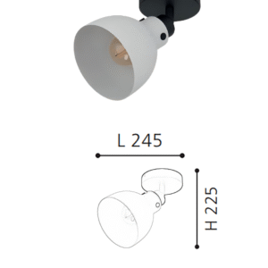 Minimalist Black-Grey Ceiling light Functional Accent Lamp for Contemporary Rooms - Image 2